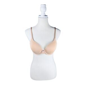 VS Perfect Shape Nude Underwire Bra 34C Convertible Straps